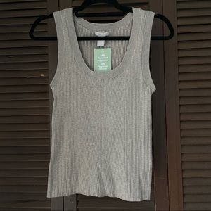 Taupe sweater tank
